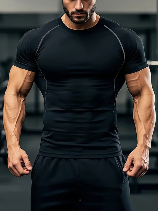 Ademend sportshirt met de perfect pasvorm – Legt het accent op spierenvormen