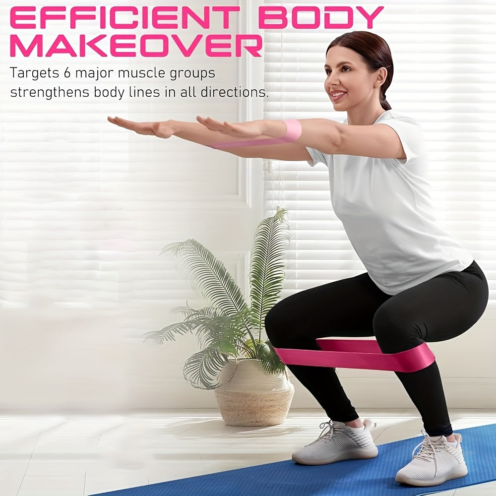 5-Delige Weerstandsbanden Set – Voor Kracht, Flexibiliteit & Spierversteviging